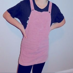 Pink corduroy dress. Fits size small-medium.
